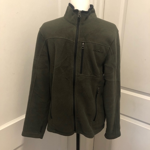Eddie Bauer men’s full zip fleece sweater size small - Picture 1 of 5